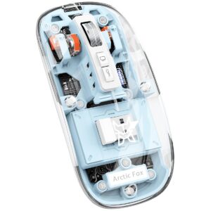 Arctic Fox Pureview Transparent Wireless & Bluetooth Mouse