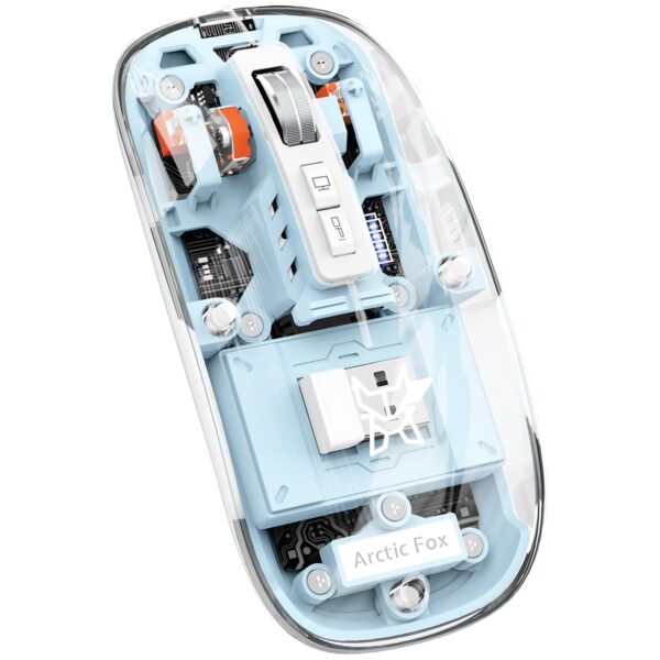 Arctic Fox Pureview Transparent Wireless & Bluetooth Mouse